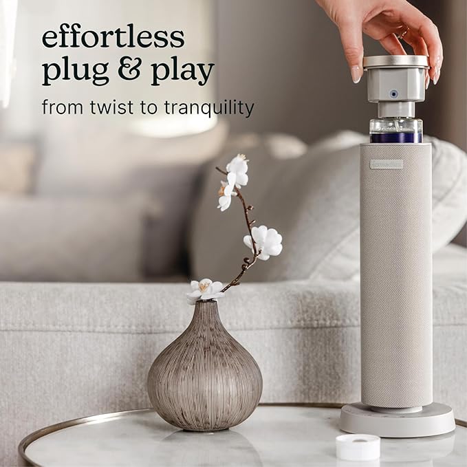 Homedics SereneScent Waterless Diffuser Oil Refill — Tokyo Tea (120ml). Clean, Safe, Bright & Refreshing Hotel-Inspired Home Fragrance. Compatible with SereneScent Diffusers. Easy Twist Plug & Play
