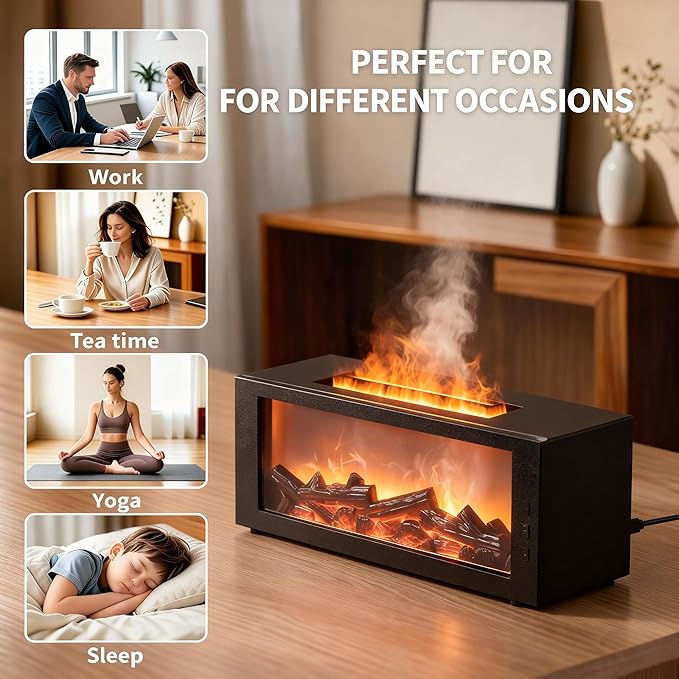 Essential Oils Diffuser with Remote Control- Aromatherapy Aroma Humidifier, Upgrade 7 Colors Noiseless -Quiet Ultrasonic Aromatherapy Device with 7-Color LED Night Light Home