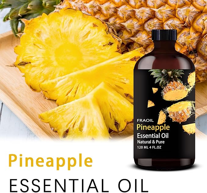 Pineapple Essential Oil, Pineapple Oil 4 Fl Oz 120ML for Diffuser Humidifier Yoga Cleaning DIY Candle Soap Making Essential Oils