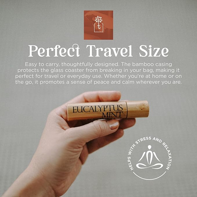 Soulistic Root Eucalyptus Mint Essential Oil Roll On – Breathe Essential Oil Blend w/Peppermint, Spearmint, Rosemary – Aromatherapy Rollerball for Spa, Self Care, Energy – 10ml Bottles Each