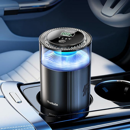 Rorhxia Smart Car Air Freshener【Enjoy Freshness, Purity, Comfort】 New Premium Scenic Diffuser | Perfume Display, Auto On/Off, Adjustable Intensity, Long Lasting Fragrance | Cologne Freshener Gifts
