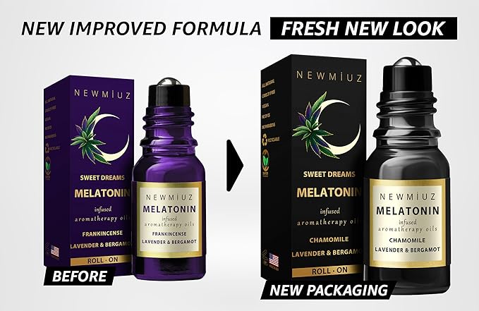 Melatonin Deep Sleep Essential Oil Roll On Calming Aromatherapy Stick Lavender Bergamot Frankincense Chamomile Relaxation Anti Stress Gifts Women Men