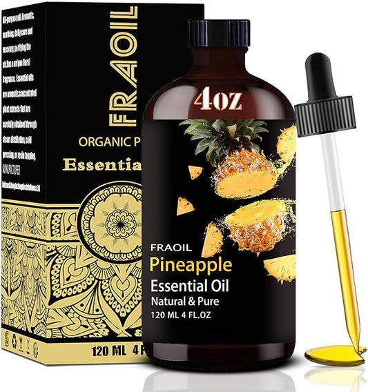 Pineapple Essential Oil, Pineapple Oil 4 Fl Oz 120ML for Diffuser Humidifier Yoga Cleaning DIY Candle Soap Making Essential Oils
