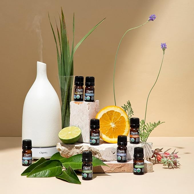 Cliganic USDA Organic Palmarosa Essential Oil, 1oz - 100% Pure Natural Undiluted for Aromatherapy | Non-GMO