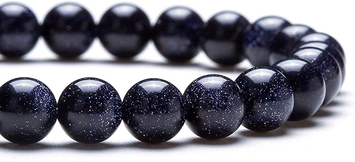 Hamoery Men Women 8mm Natural Stone Lava Rock Diffuser Bracelet Elastic Yoga Agate Beads Bracelet Bangle