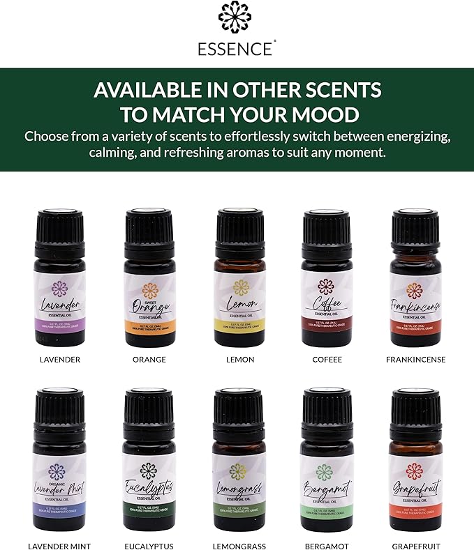 Essence Eucalyptus Essential Oil, 5 ml | Aromatherapy Oil for Diffusers & Personal Use | Natural Fragrance for Relaxation, Clarity & Wellness | Made in USA | Fresh & Revitalizing Scent