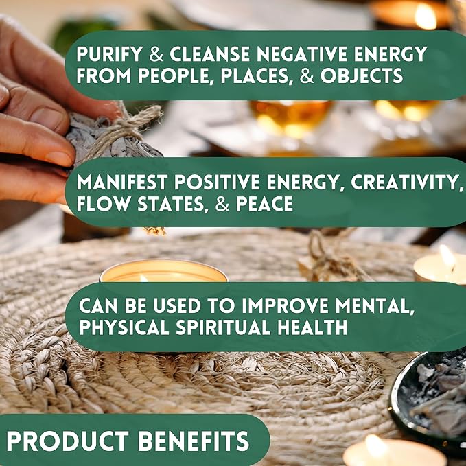Ancient VEDA Organic Smudge Kit – Cedar Sage, Palo Santo, Sweetgrass, Abalone Shell, Feather & Smudge Guide | Smudging Kit for Home Energy Cleansing, Meditation, Reiki (Healer's Kit, Cedar Sage)