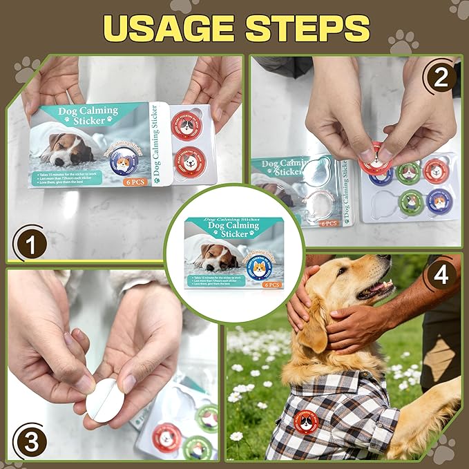 xcivi Calming Patches for Dogs, Dog Calming Diffuser, Calming Pheromones for Dogs, Non-Medicated Effective Stress Relief for Travel, Fireworks & Separation Anxiety