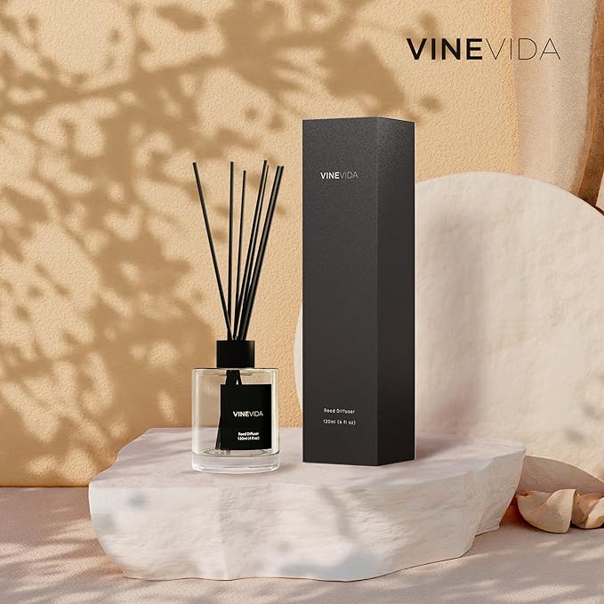 VINEVIDA Prime Reed Diffuser for Home & Bathroom | Long-Lasting Scent Sticks Set | Oil Stick Diffuser | Bathroom Scent - Room Fragrance No. 2000 - Inspired by: Fierce