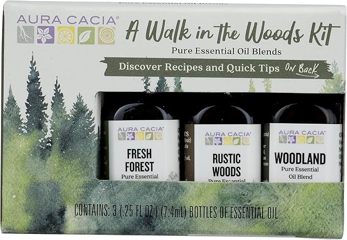 Aura Cacia Walk in the Woods, Essential Oil Kit Count, 0.75 Fl Oz