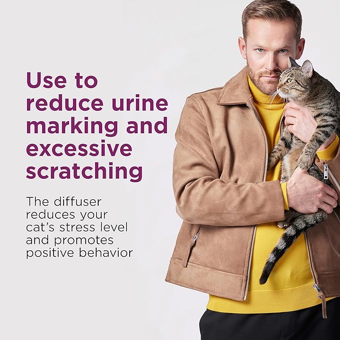 COMFORT ZONE Cat Calming Diffuser Refill – Cat Calming Pheromone Refills Help Reduce Anxiety, Stress, Scratching, Urine Marking, Aggression, (30-Day Refills, 180-Day Supply), (Pack of 12)