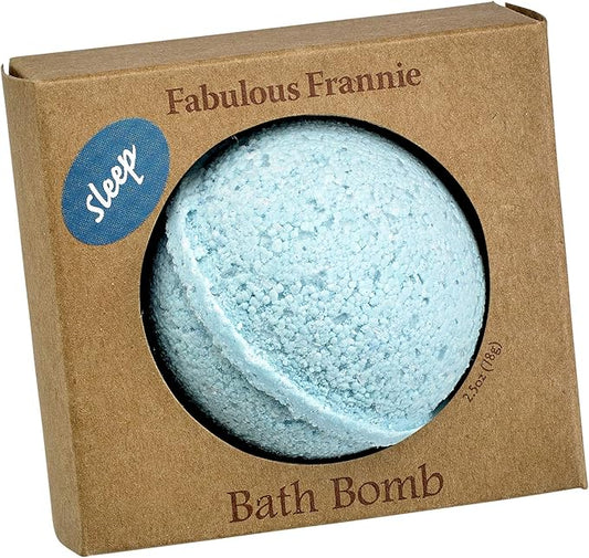 Fabulous Frannie Sleep Natural, Handmade Bath Bomb Set, Rich in Essential Oil, Mineral Salt, Coconut Oil, Witch Hazel, Fizzies to Moisturize Skin 2.5oz (Pack of 1)