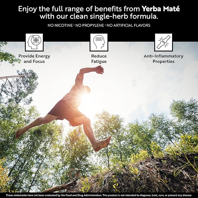5:1 Formulas Yerba Mate Organic Aromatherapy Diffuser - Non-Nicotine Lab-Tested Essential Herbal Personal Diffuser with Vegetable Glycerin
