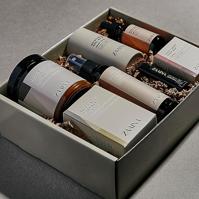 ZAAINA Spa Gift Set for Women - Mother's Day Gifts for Mom, Luxury Self Care Package for Mom Wife Friend, Bath and Body Relaxation Spa Kit, Natural Pampering Care Package, Birthday Gifts for Women
