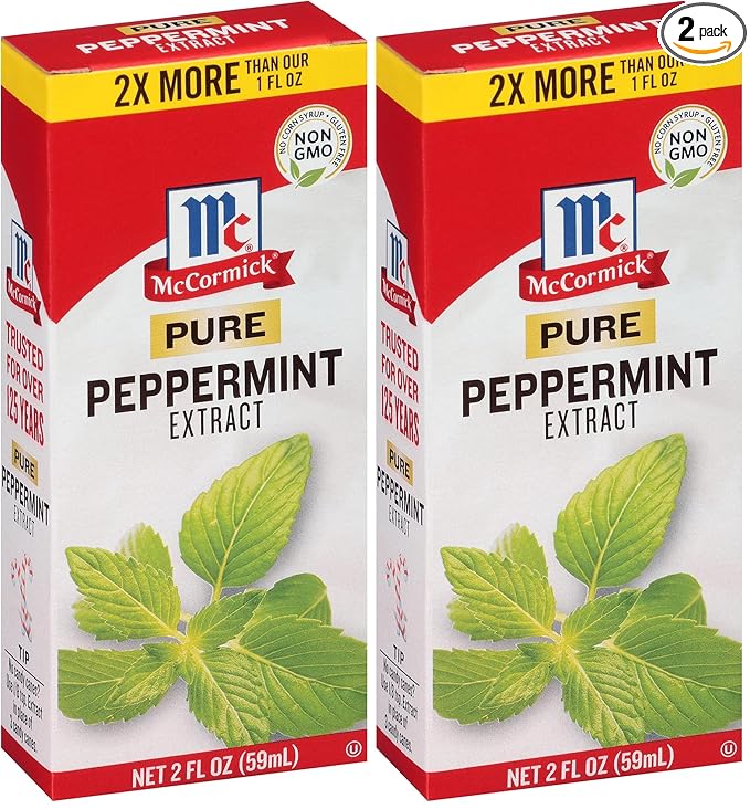 McCormick Pure Peppermint Extract, 2 fl oz (Pack of 2)