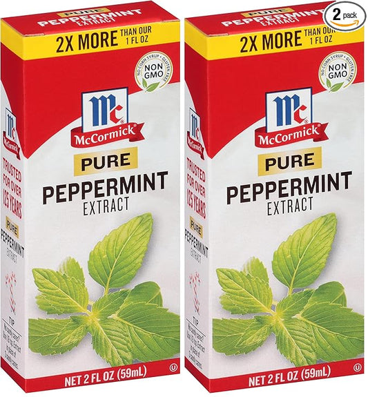 McCormick Pure Peppermint Extract, 2 fl oz (Pack of 2)