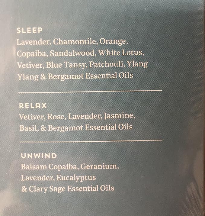 Stress-Free Essential Oil Blend Set | Therapeutic Grade Aromatherapy | Incl. Sleep, Relax, Unwind Blends | Promotes Grounding, Relaxing, Tranquility.