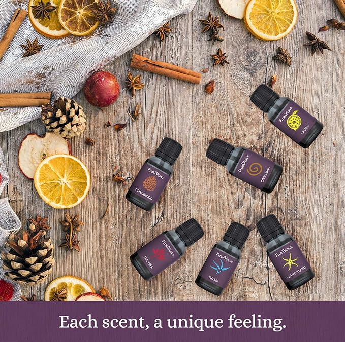 floraVerve Customized Essential Oils Set, Build Your Own Starter Kit, Pick Only Those You Like! (10 x 5ml Natural Aromatherapy Essential Oils + 1x30ml Carrier Oil)