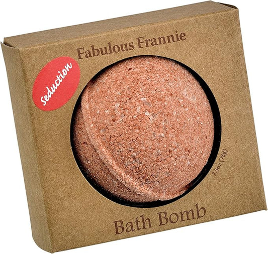 Fabulous Frannie Seduction Romance Natural, Handmade Bath Bomb Set, Rich in Essential Oil, Mineral Salt, Coconut Oil, Witch Hazel, Fizzies to Moisturize Skin 2.5oz (Pack of 1)